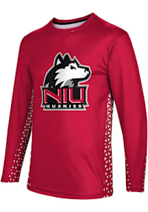 ProSphere Northern Illinois Huskies Red Geometric Long Sleeve T Shirt