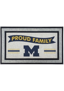 Ash Michigan Wolverines Proud Family 18x30 Door Mat