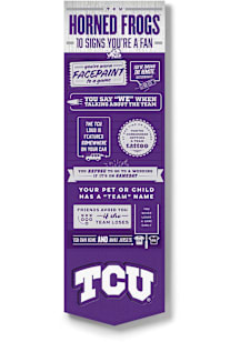 TCU Horned Frogs Wall Art Sign - Purple