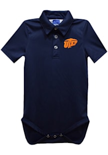 Vive La Fete UTEP Miners Baby Navy Blue Team Short Sleeve One Piece Polo