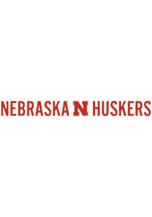 Nebraska Cornhuskers Long Text Auto Strip - Red