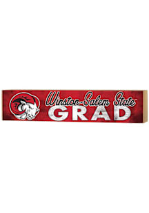 KH Sports Fan Winston-Salem State University Grad graduation graphic Sign - Red