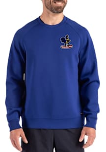 Cutter and Buck Delaware Fightin' Blue Hens Mens Blue Vault Roam Long Sleeve Crew Sweatshirt