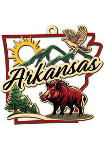 Arkansas Icons Wood Ornament