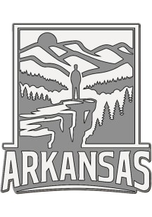 Arkansas View Auto Decal - Silver