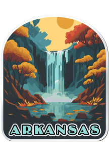 Arkansas Waterfall Chrome Stickers