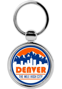 Denver Mile High City Round Keychain