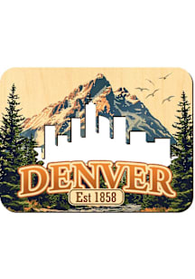 Denver Skyline Cutout Magnet