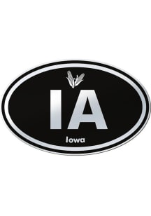 Iowa European Oval Stickers