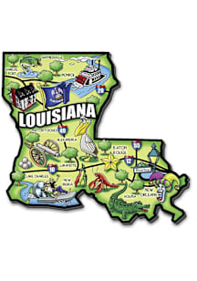 Louisiana State Shape Map Magnet
