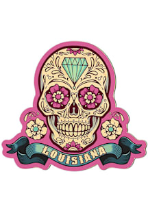 Louisiana Sugar Skull Stickers - Pink