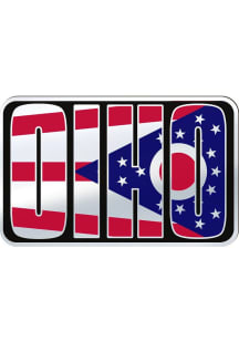 Ohio Flag Knockout Stickers - Blue