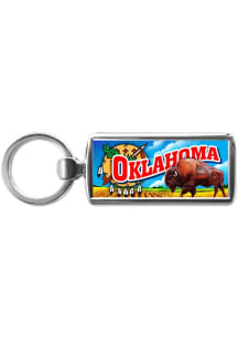 Oklahoma Bison Field Keychain