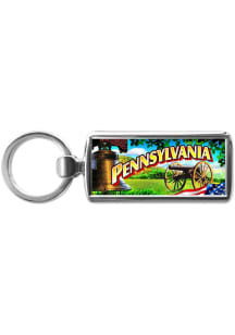 Pennsylvania Icons Keychain - Green