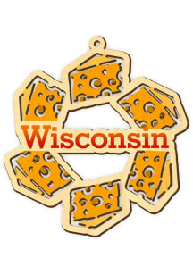 Wisconsin Cheese Wood Ornament