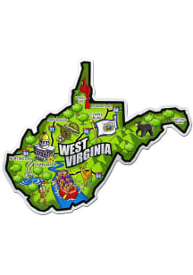 West Virginia State Shape Map Stickers