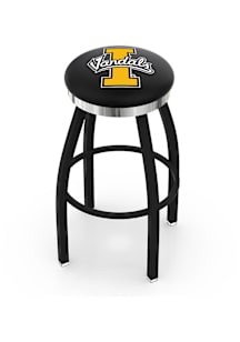Idaho Vandals Chrome Seat Pub Stool - Black