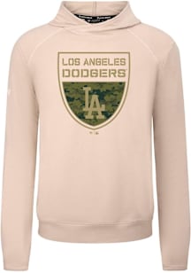 Levelwear Los Angeles Dodgers Tan Mandate Buckler Long Sleeve T Shirt