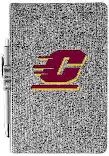 Central Michigan Chippewas Pen Notebook and Folder - Ash