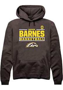 Sharod Barnes Western Michigan Broncos Mens Brown NIL Stacked Box Player Hood