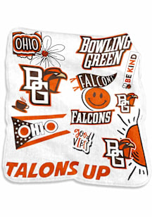 Buffalo Bulls Raschel Raschel Throw Blanket - White