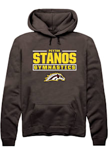 Peyton Stanos Western Michigan Broncos Mens Brown NIL Stacked Box Player Hood