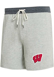 Concepts Sport Wisconsin Badgers Mens  PRIMARY LOGO Shorts
