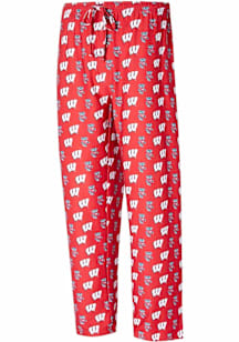 Concepts Sport Wisconsin Badgers Mens  PRIMARY LOGO Pants