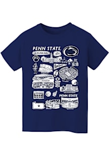 Vive La Fete Penn State Nittany Lions Youth Navy Blue Impressions Short Sleeve T-Shirt