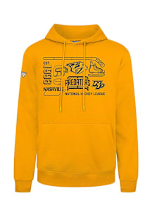 Levelwear Nashville Predators Mens Gold Podium Campaign Long Sleeve Hoodie
