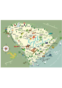 South Carolina state map Postcard