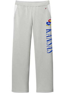 Kansas Jayhawks Womens Reverse Fleece Grey Sweatpants