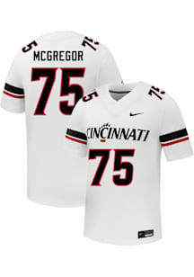 Marcus McGregor Nike Mens White Cincinnati Bearcats NIL Name And Number Football Jersey