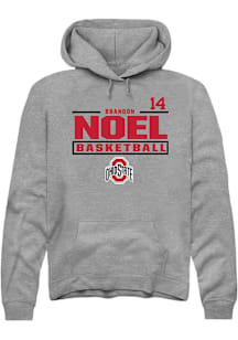 Brandon Noel Ohio State Buckeyes Mens Graphite NIL Stacked Box Player Hood
