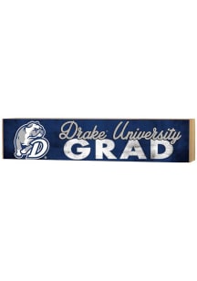 KH Sports Fan Drake Bulldogs Grad graduation graphic Sign - Blue