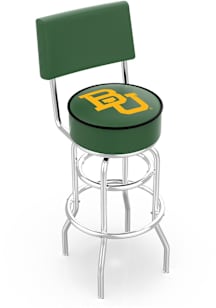 Baylor Bears Double-Ring Swivel with Back Pub Stool - Black