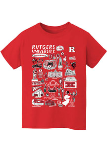 Youth Rutgers Scarlet Knights Red Vive La Fete Impressions Short Sleeve T-Shirt