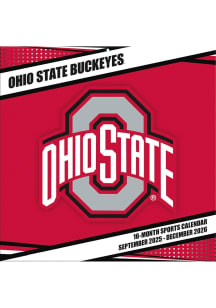 Black Ohio State Buckeyes 2025 12x12 Calendar