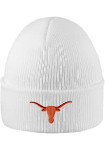 LogoFit Texas Longhorns White Northpole Cuffed Mens Knit Hat