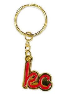 Kansas City Gold Red Script Keychain - Red