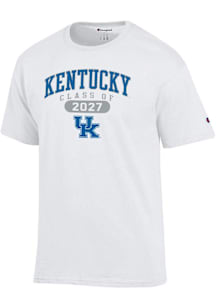 Champion Kentucky Wildcats White Class of 2027 Jersey Short Sleeve T Shirt