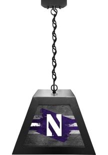 Black Northwestern Wildcats Pendant Pool Table
