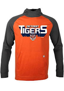 Levelwear Detroit Tigers Mens Orange Uproar Retro 3D Long Sleeve Hoodie