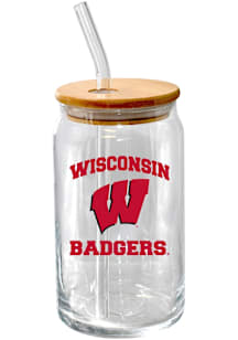 Wisconsin Badgers 16oz Pint Glass - Red