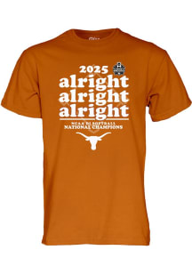Texas Longhorns Burnt Orange Alright National Champions Short Sleeve T Shirt
