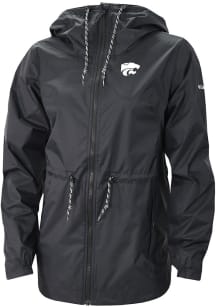 Womens K-State Wildcats Black Columbia Heat Seal Lily Park Light Weight Jacket