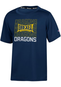 Youth Drexel Dragons Navy Blue Champion Team Logo Short Sleeve T-Shirt