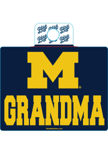 Michigan Wolverines Blue Souvenir Style Stickers