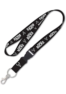 Milwaukee Bucks Black Lanyard - Green