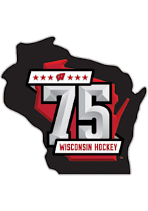 Wisconsin Badgers 75TH ANNIVERSARY PIN Hockey Puck